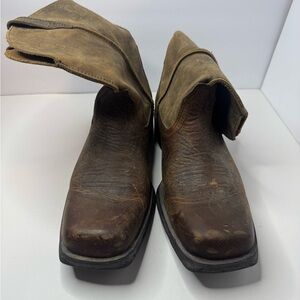 Ariat Western Men's Brown Leather Boots Size 10D